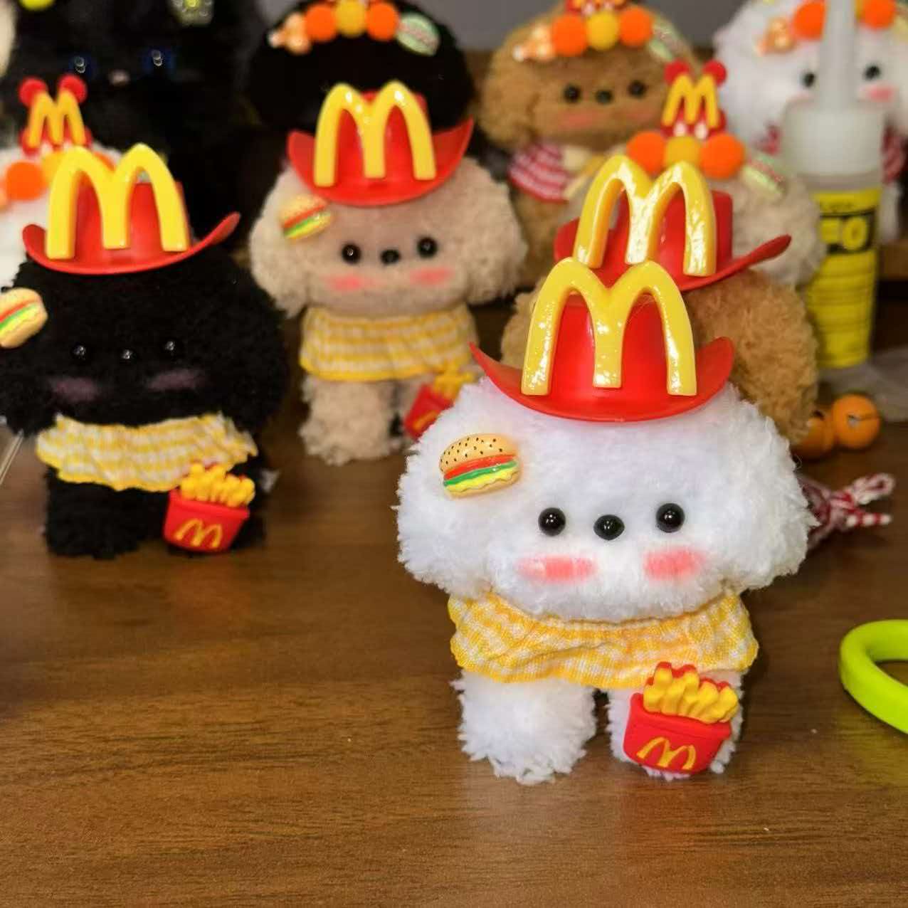 Fluffy doll - handmade puppy and kitty